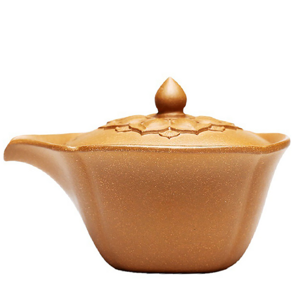 Yixing Yellow Clay Lotus Gaiwan Teapot 150ml